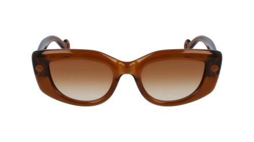 Lanvin LNV641S - 208 - 50 Lunettes de soleil Marron Œil de chat