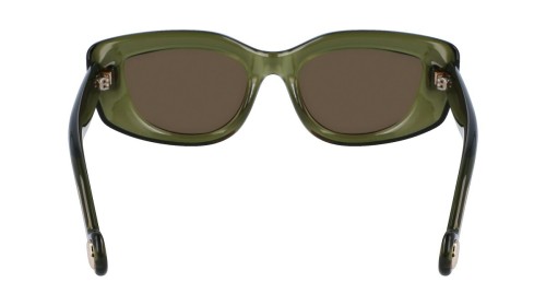 Lanvin LNV641S - 319 - 50 Lunettes de soleil Vert Œil de chat