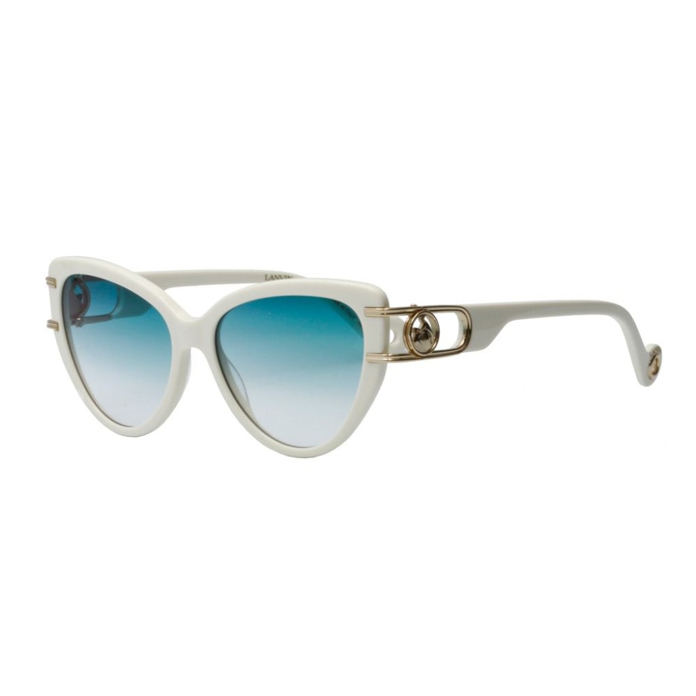 Lanvin LNV643S - 102 - 56 Lunettes de soleil Blanc Œil de chat