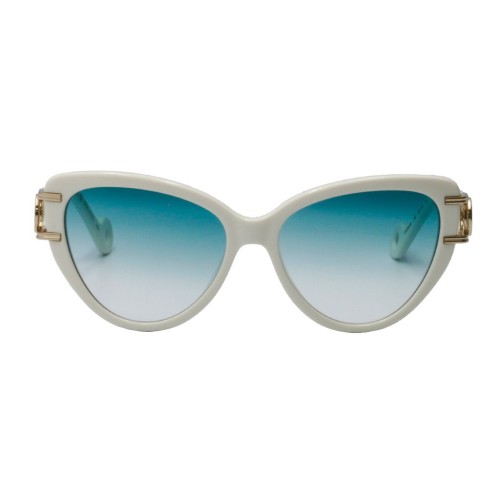 Lanvin LNV643S - 102 - 56 Lunettes de soleil Blanc Œil de chat