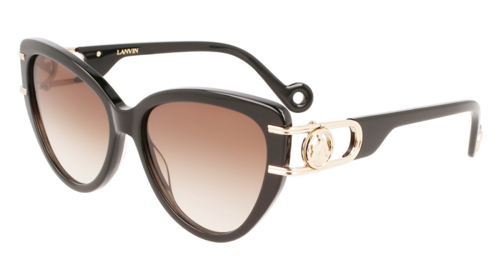 Lanvin LNV643S - 001 - 56 Lunettes de soleil Noir Œil de chat