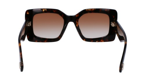 Lanvin LNV649S - 234 - 50 Lunettes de soleil Havane foncé Angulaire