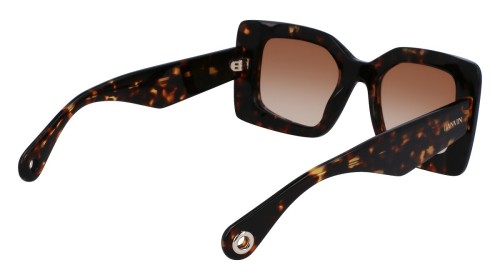 Lanvin LNV649S - 234 - 50 Lunettes de soleil Havane foncé Angulaire