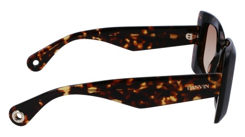 Lanvin LNV649S - 234 - 50 Lunettes de soleil Havane foncé Angulaire