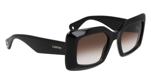 Lanvin LNV649S - 001 - 50 Lunettes de soleil Noir Angulaire