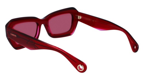 Lanvin LNV662S - 605 - 54 Lunettes de soleil Rouge Angulaire