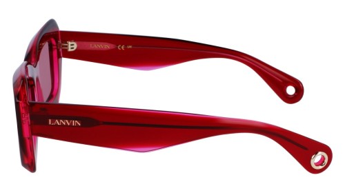 Lanvin LNV662S - 605 - 54 Lunettes de soleil Rouge Angulaire