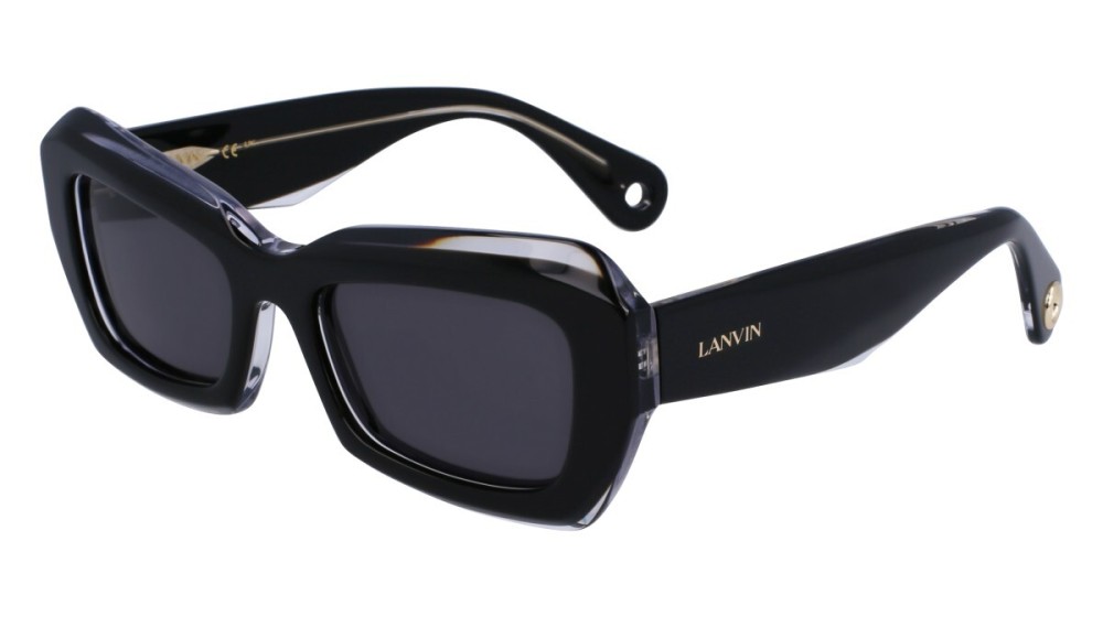 Lanvin LNV662S - 010 - 54 Lunettes de soleil Noir Angulaire