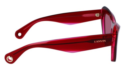 Lanvin LNV663S - 605 - 53 Lunettes de soleil Rouge Œil de chat