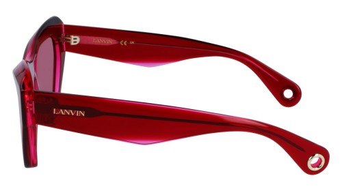 Lanvin LNV663S - 605 - 53 Lunettes de soleil Rouge Œil de chat