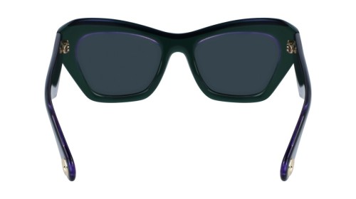 Lanvin LNV663S - 304 - 53 Lunettes de soleil Vert Œil de chat