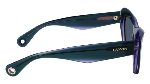 Lanvin LNV663S - 304 - 53 Lunettes de soleil Vert Œil de chat
