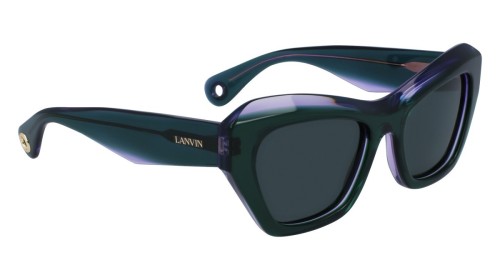 Lanvin LNV663S - 304 - 53 Lunettes de soleil Vert Œil de chat