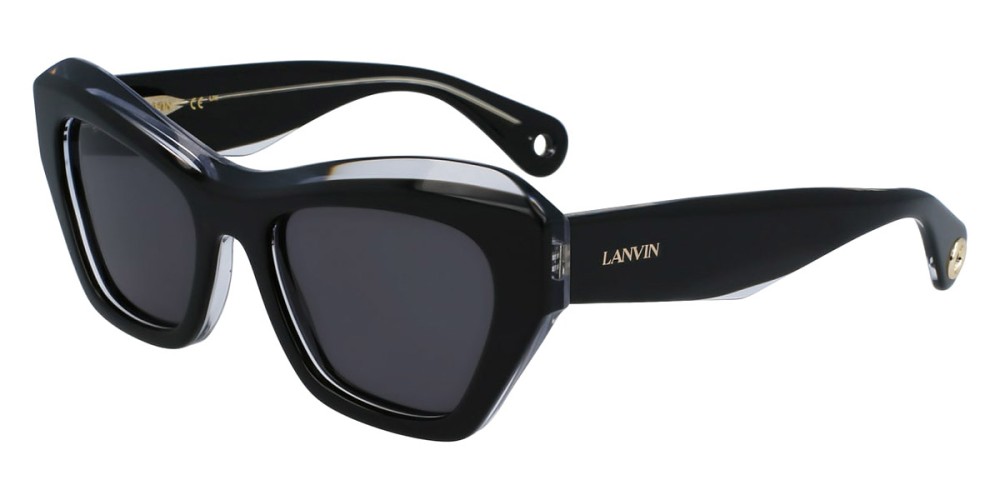 Lanvin LNV663S - 010 - 53 Lunettes de soleil Noir Œil de chat