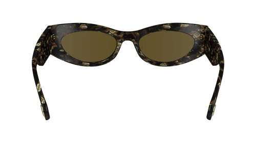 Lanvin LNV669S - 239 - 52 Lunettes de soleil Marron, À motifs Œil de chat