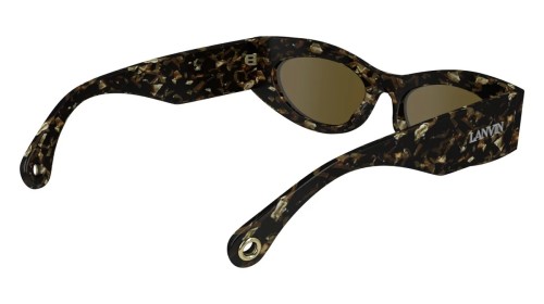 Lanvin LNV669S - 239 - 52 Lunettes de soleil Marron, À motifs Œil de chat