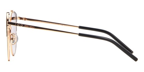 Jimmy Choo LUE/S - RHL1I - 59 Lunettes de soleil Noir, Or Rond