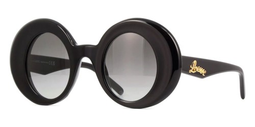 Loewe LW40089I - 01B - 44 Lunettes de soleil Noir Ovale