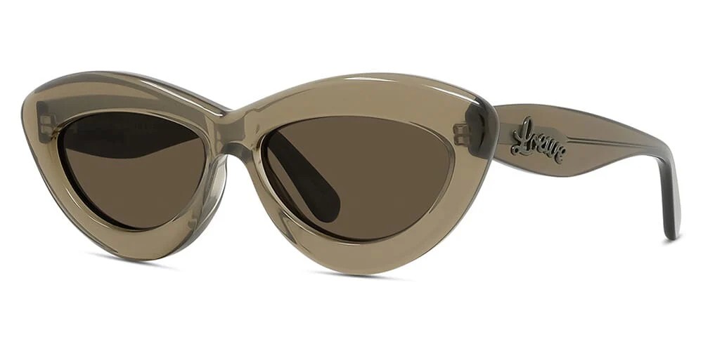 Loewe LW40096I - 96E - 54 Lunettes de soleil Marron Œil de chat