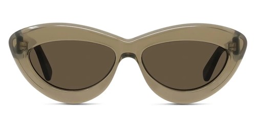 Loewe LW40096I - 96E - 54 Lunettes de soleil Marron Œil de chat