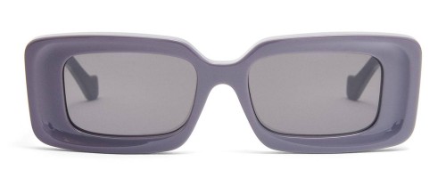 Loewe LW40101I - 81A - 46 Lunettes de soleil Violet, Gris Angulaire