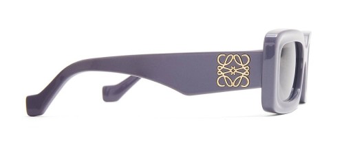 Loewe LW40101I - 81A - 46 Lunettes de soleil Violet, Gris Angulaire