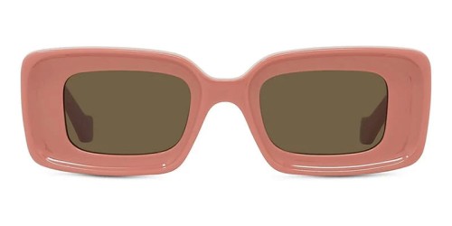 Loewe LW40101I - 72E - 46 Lunettes de soleil Rose Angulaire