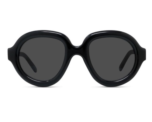 Loewe LW40105I - 01A - 49 Lunettes de soleil Noir Coussin arrondi