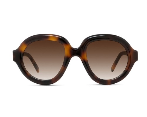 Loewe LW40105I - 52F - 49 Lunettes de soleil Havane Coussin arrondi