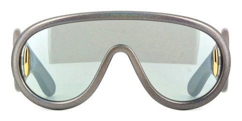 Loewe LW40108I - 05X Lunettes de soleil Argent Bouclier