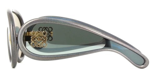 Loewe LW40108I - 05X Lunettes de soleil Argent Bouclier