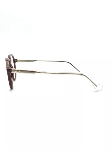 Loewe LW50010U - 068 - 53 Cadres optiques Bordeaux, Argent Coussin arrondi