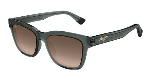 Maui Jim MJ0644S HANOHANO - 004 - 53 - AVEC DES VERRES POLARISÉS Lunettes de soleil Vert Angulaire