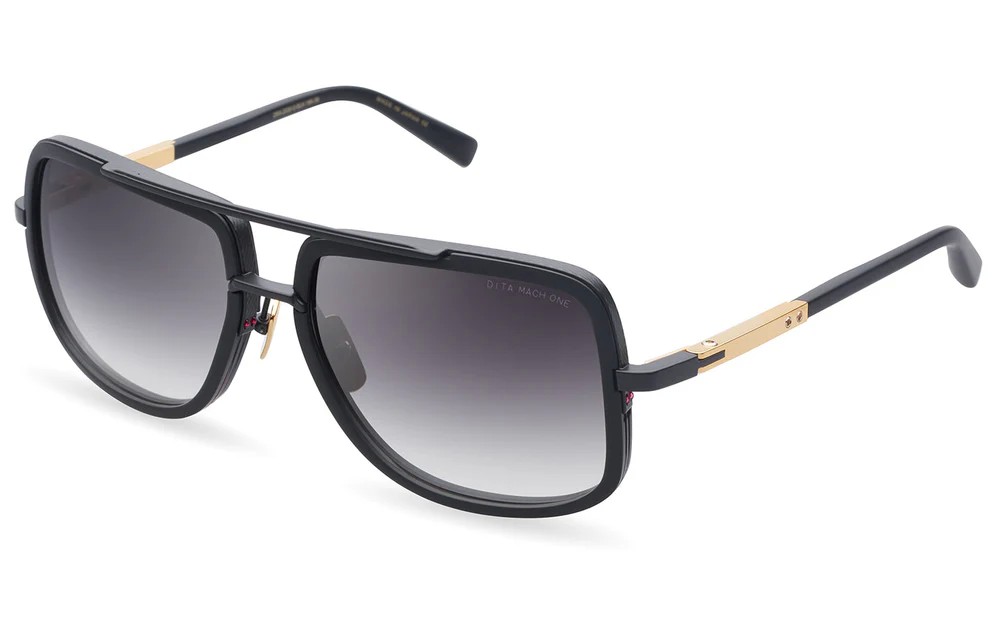 Dita MACH ONE DRX-2030 TITANIUM - G - 59 Lunettes de soleil Pilot (Aviator)