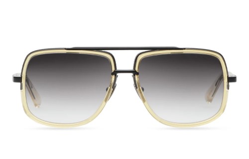 Dita MACH ONE DRX-2030 TITANIUM - W - 59 Lunettes de soleil Noir, Or Pilote (Aviateur)