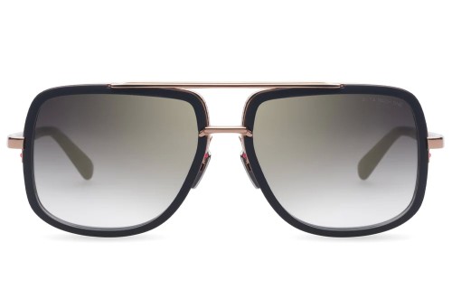 Dita MACH ONE DRX-2030 TITANIUM - L - 59 Lunettes de soleil Or rose, Noir Pilote (Aviateur)