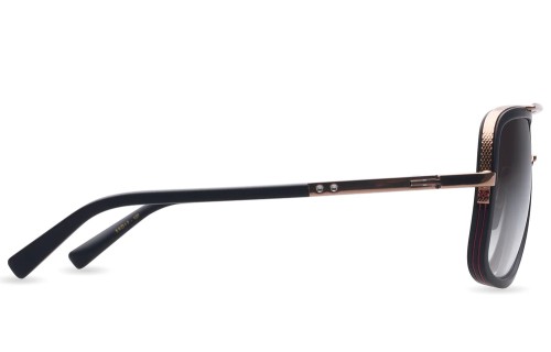 Dita MACH ONE DRX-2030 TITANIUM - L - 59 Lunettes de soleil Or rose, Noir Pilote (Aviateur)