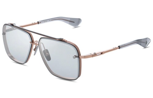 Dita MACH SIX//TITANIUM DTS121 - 02 - 62 Lunettes de soleil Or rose, Argent Pilote (Aviateur)