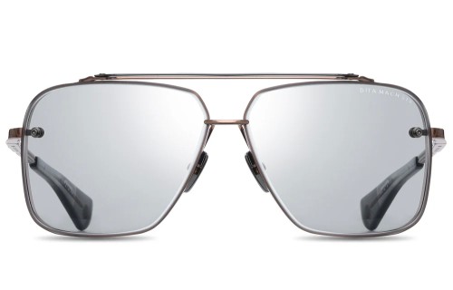 Dita MACH SIX//TITANIUM DTS121 - 02 - 62 Lunettes de soleil Or rose, Argent Pilote (Aviateur)
