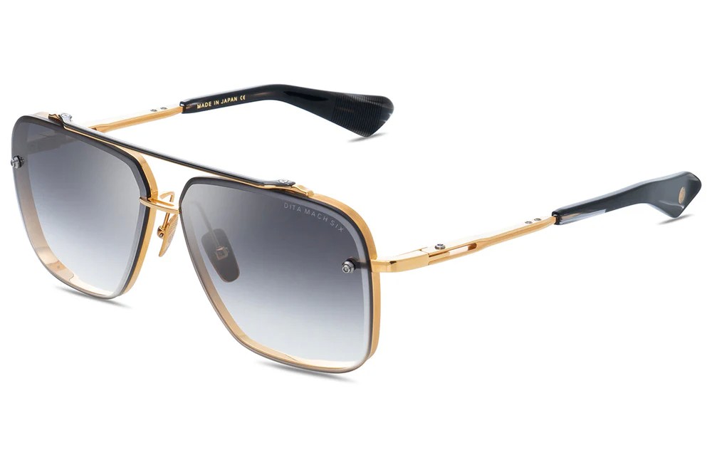 Dita MACH SIX//TITANIUM DTS121 - 01 - 62 Lunettes de soleil Pilot (Aviator)