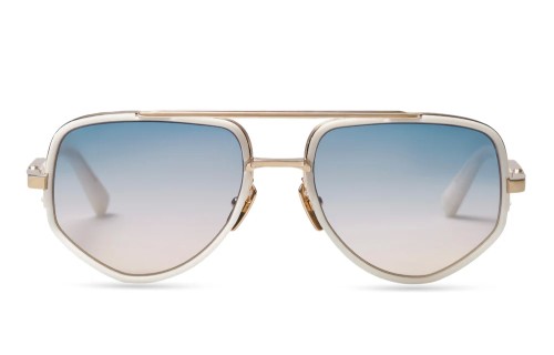 Dita MACH-X DTS463-A - 03 - 55 Lunettes de soleil Or, Blanc Pilote (Aviateur)