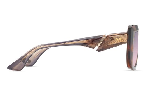Dita MAHINE DTS437-A - 02 - 53 Lunettes de soleil Havane Angulaire