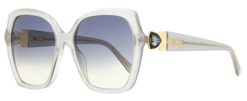 Jimmy Choo MANON/G/S - KB7FF - 57 Lunettes de soleil Gris, Transparent Angulaire