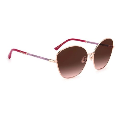 Jimmy Choo MARILIA/G/SK - N6EM2 - 63 Lunettes de soleil Or rose, Rose Papillon