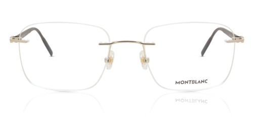 Mont Blanc MB0222O - 006 - 58 Cadres optiques Havane Angulaire