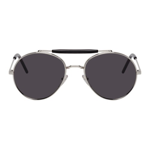 Marni ME115S - 028 - 54 Lunettes de soleil Argent Pilote (Aviateur)