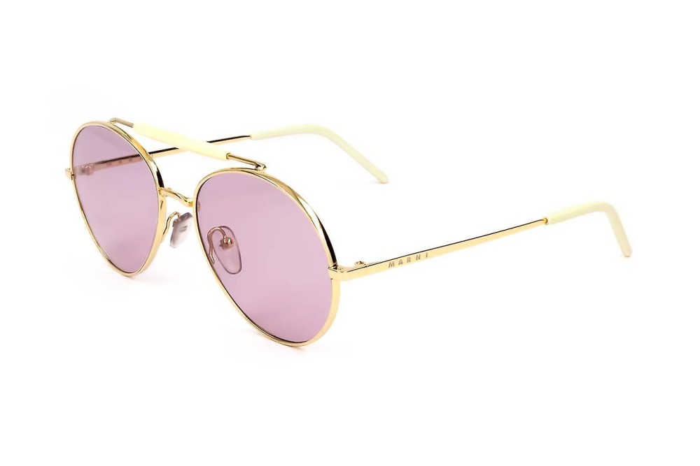Marni ME115S - 718 - 54 Lunettes de soleil Or Pilote (Aviateur)