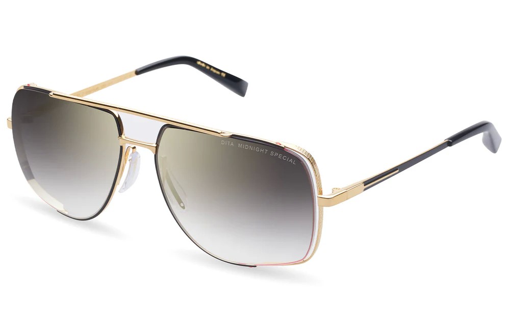 Dita MIDNIGHT SPECIAL TITANIUM DRX-2010 - L - 60 Lunettes de soleil Pilot (Aviator)