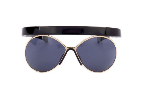 Lanvin LNV101S - 200 - 64 Lunettes de soleil Or, Noir Spécial
