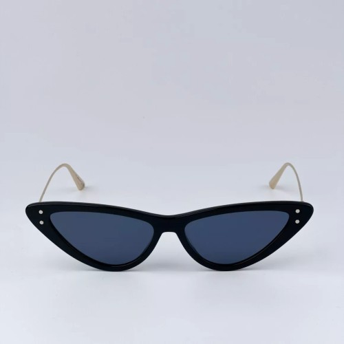 Dior MISSDIOR B4U - 12B0 A - 55 Lunettes de soleil Noir, Or Œil de chat